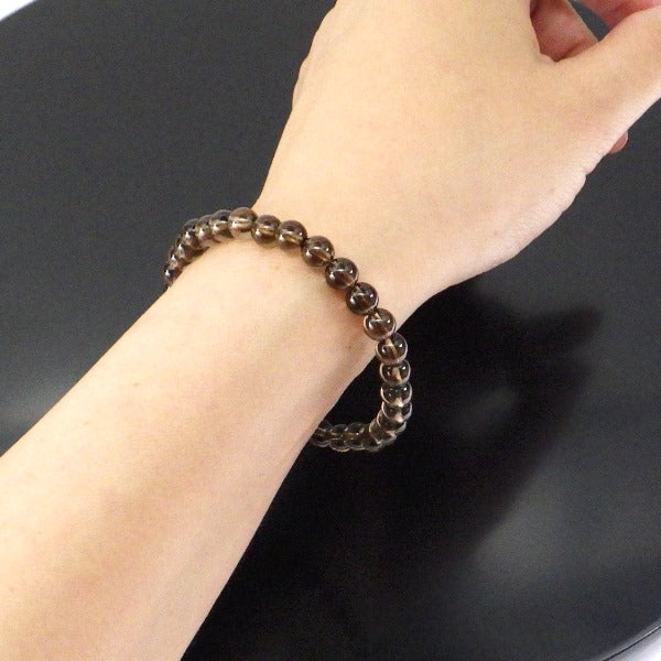 AA級 スモーキークォーツ ブレスレット6mm【巾着付き】