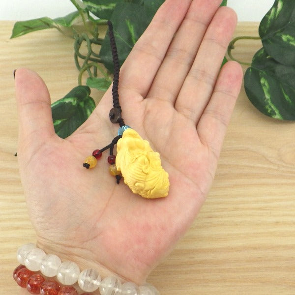 【ひも編み 根付け 蝙蝠(こうもり)三脚蛙】