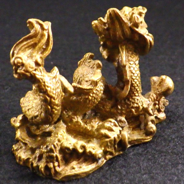 銅製 風水 雲龍 ミニ