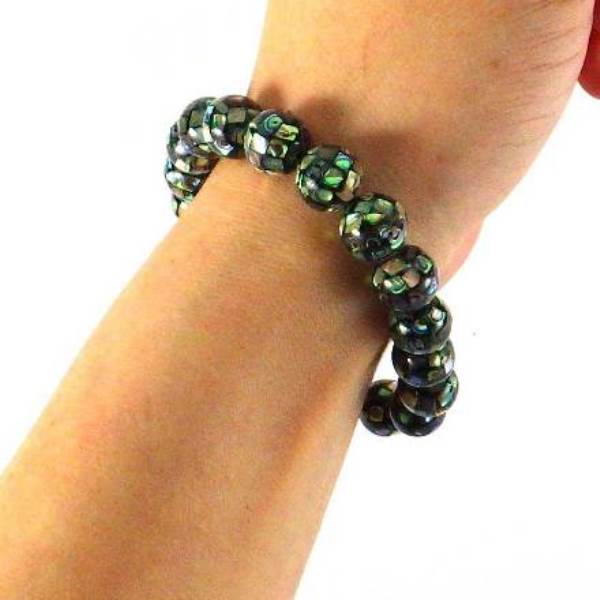 アバロンシェルブレスレット10mm【高級ケース付き】