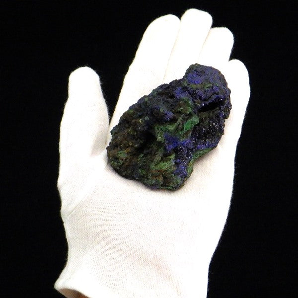 アズロマラカイト 原石212g 台付き