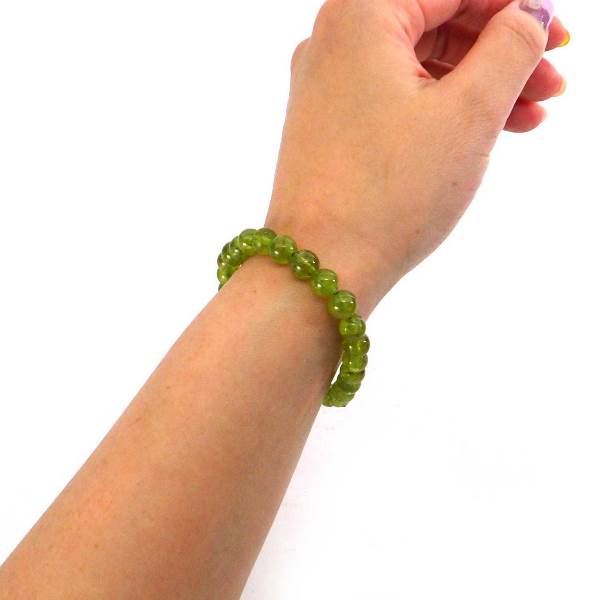 AA級 ペリドット ブレスレット 7mm 【高級ケース付き】