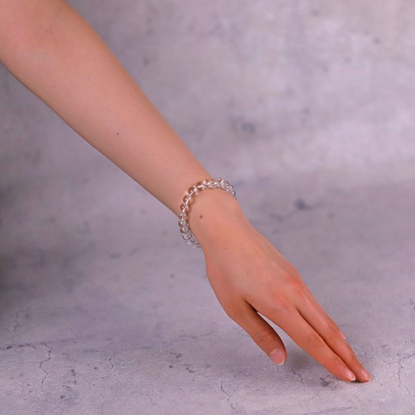 ホワイトファントム ブレスレット 8mm A級【高級ケース付き】