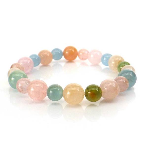 MIXベリル ブレスレット 8-10mm AAA級【高級ケース付き】