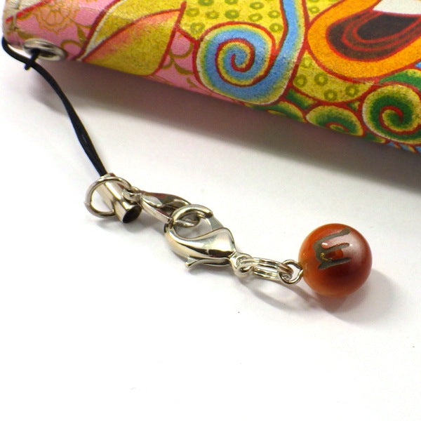 星座別色別開運玉ストラップさそり座 (ひも製ストラップ付き)