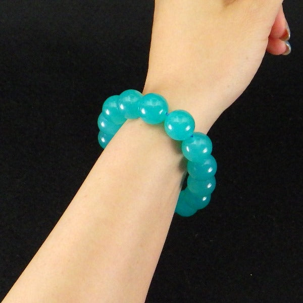 AAA級 チベット産アマゾナイト ブレスレット 14mm 【高級ケース付き】