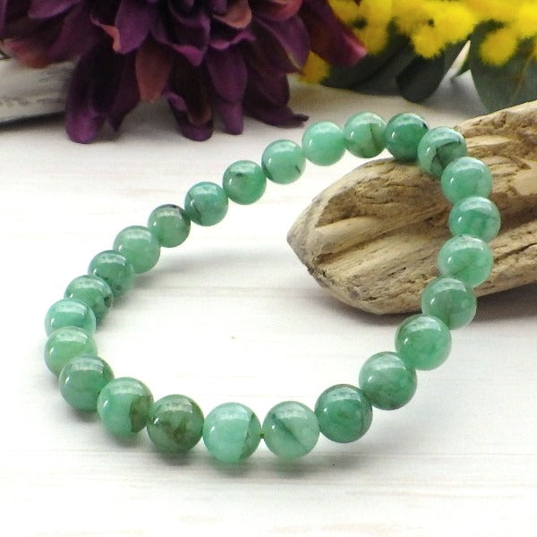 高級　エメラルドブレスレット エメラルドブレスレット 10mm(ﾌﾞﾗｼﾞﾙ産): 『岩座(いわくら