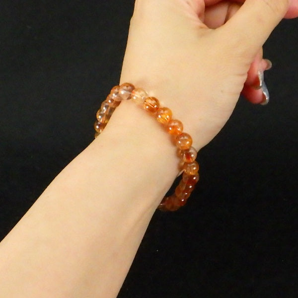 AA級 キャッツアイルチル クォーツ ブレスレット7mm(クリアタイプ)【高級ケース付き】