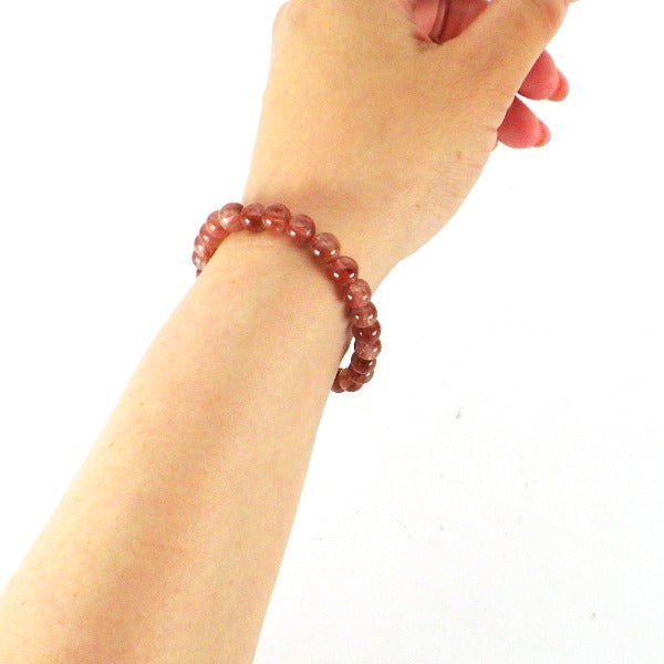 AAA級 レッドルチルクォーツ ブレスレット6mm 【高級ケース付き】