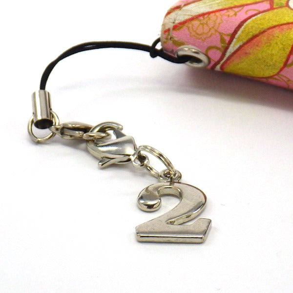 シルバープレートストラップ2 (ひも製ストラップ付き)