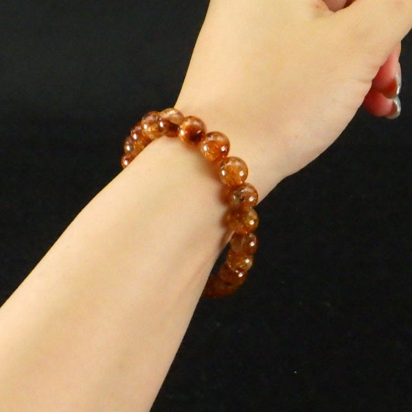 AAAA級 ブロンズルチルクォーツ ブレスレット 8mm 【高級ケース付き】