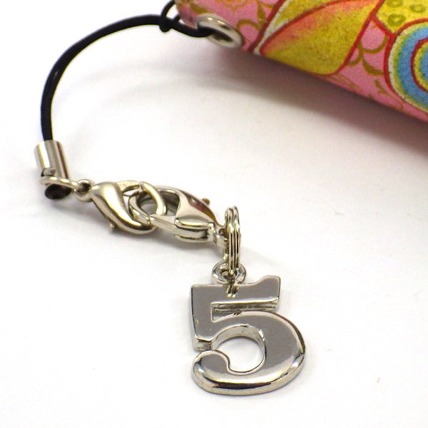 シルバープレートストラップ5 (ひも製ストラップ付き)