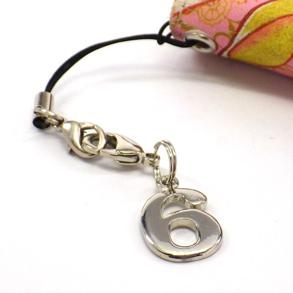 シルバープレートストラップ6 (ひも製ストラップ付き)