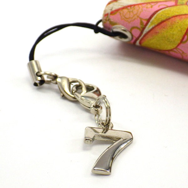 シルバープレートストラップ7 (ひも製ストラップ付き)