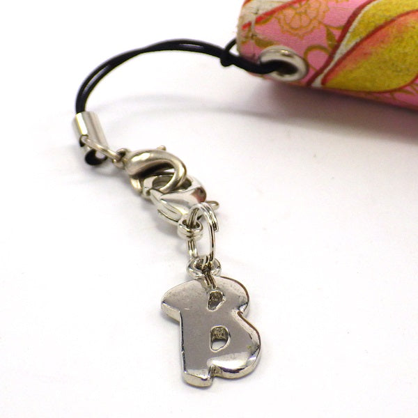 シルバープレートストラップB (ひも製ストラップ付き)