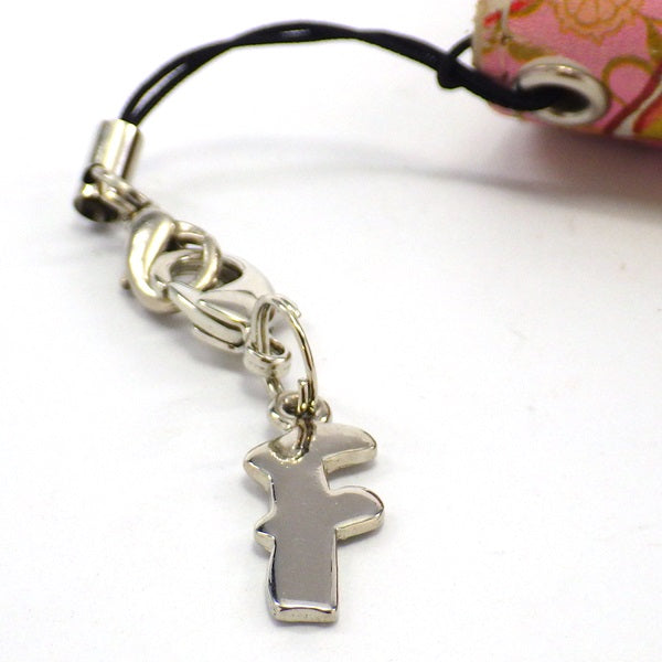 シルバープレートストラップF (ひも製ストラップ付き)