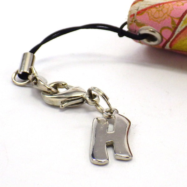 シルバープレートストラップH (ひも製ストラップ付き)