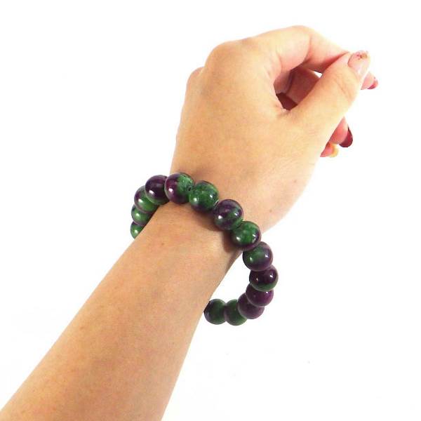 AAAA級 ルビーinゾイサイト ブレスレット12mm 【高級ケース付き】