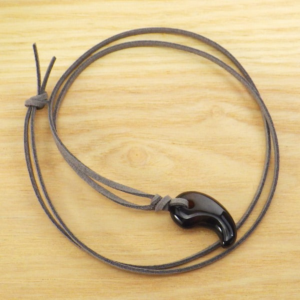 勾玉ネックレス(黒メノウ)