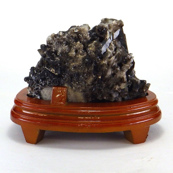 モリオン 黒水晶 原石1600g 台付き 現物販売