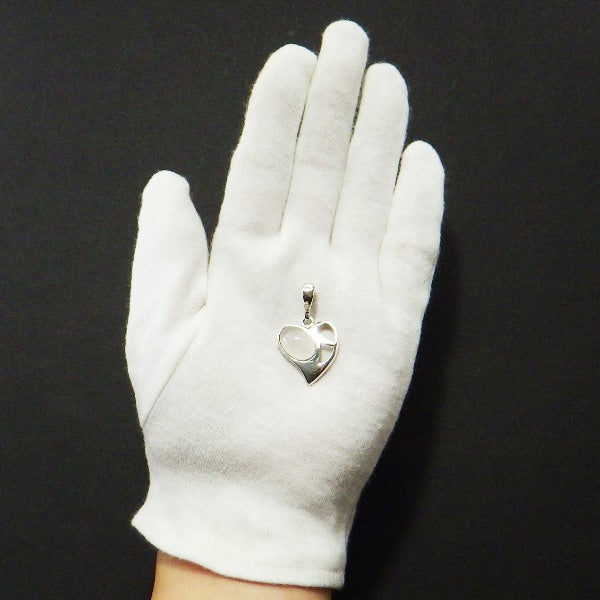 AAA級ローズクォーツ ハート型ペンダントトップ