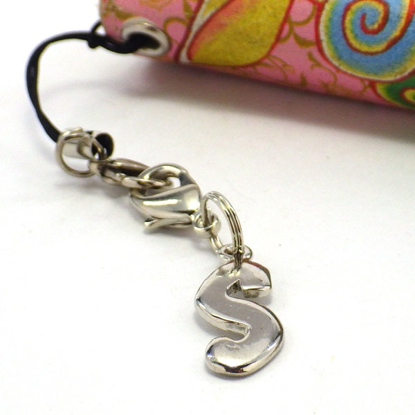 シルバープレートストラップS(ひも製ストラップ付き)