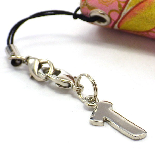 シルバープレートストラップT (ひも製ストラップ付き)