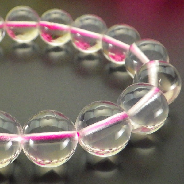 AAA級ローズクォーツブレスレット12mm【紙箱付き】