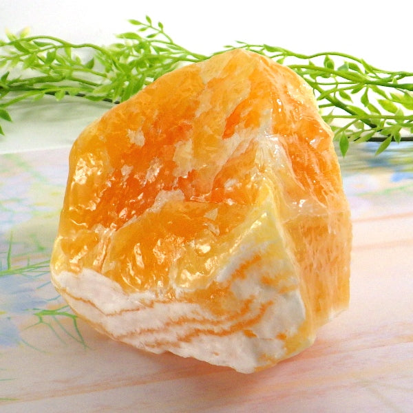 オレンジカルサイト 原石 1568g【現物販売】