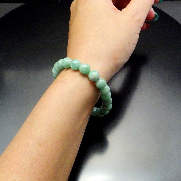 AAA級 ブラジル産 エメラルド ブレスレット 8mm 【高級ケース付き】