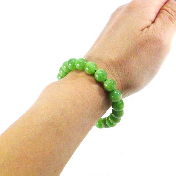 AAA級 ミルキーペリドット ブレスレット 9mm 【高級ケース付き】