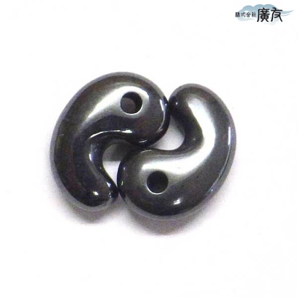 古代風 勾玉(ヘマタイト)ミニ