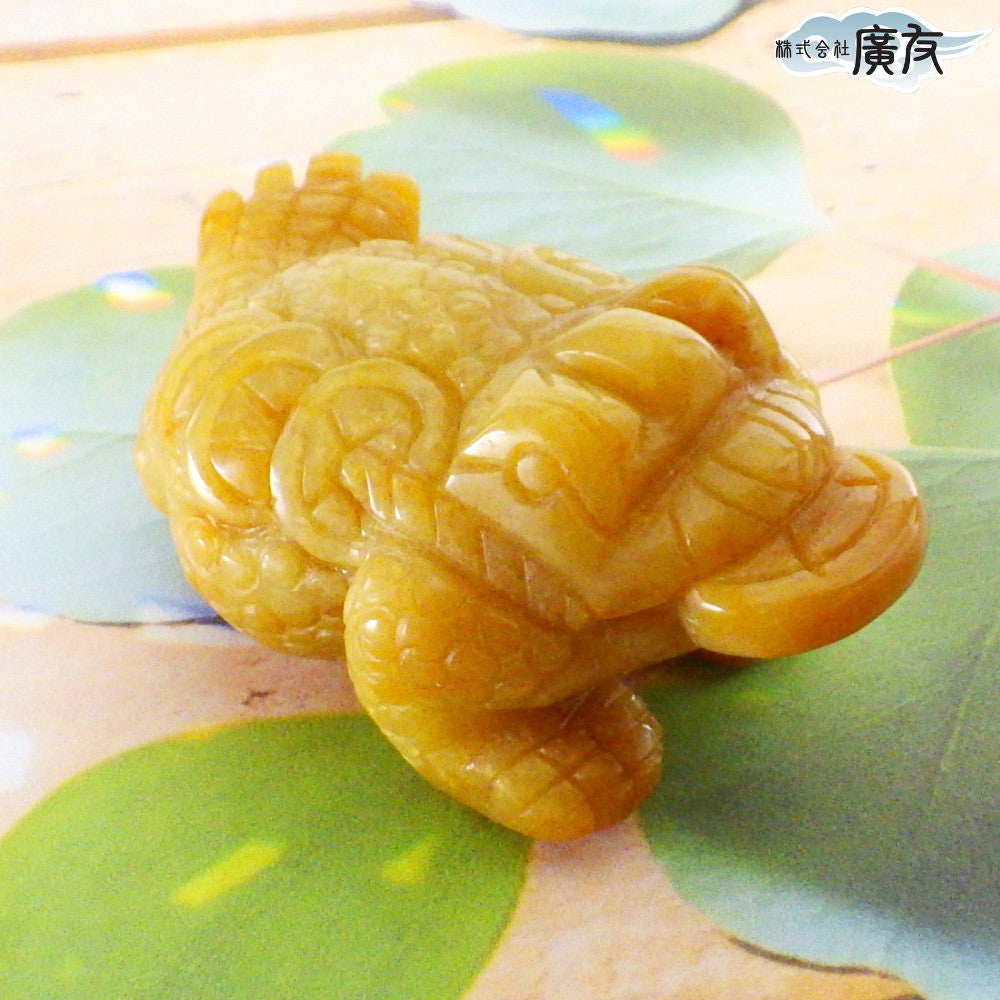 イエローアベンチュリン 三脚蛙C 現物販売