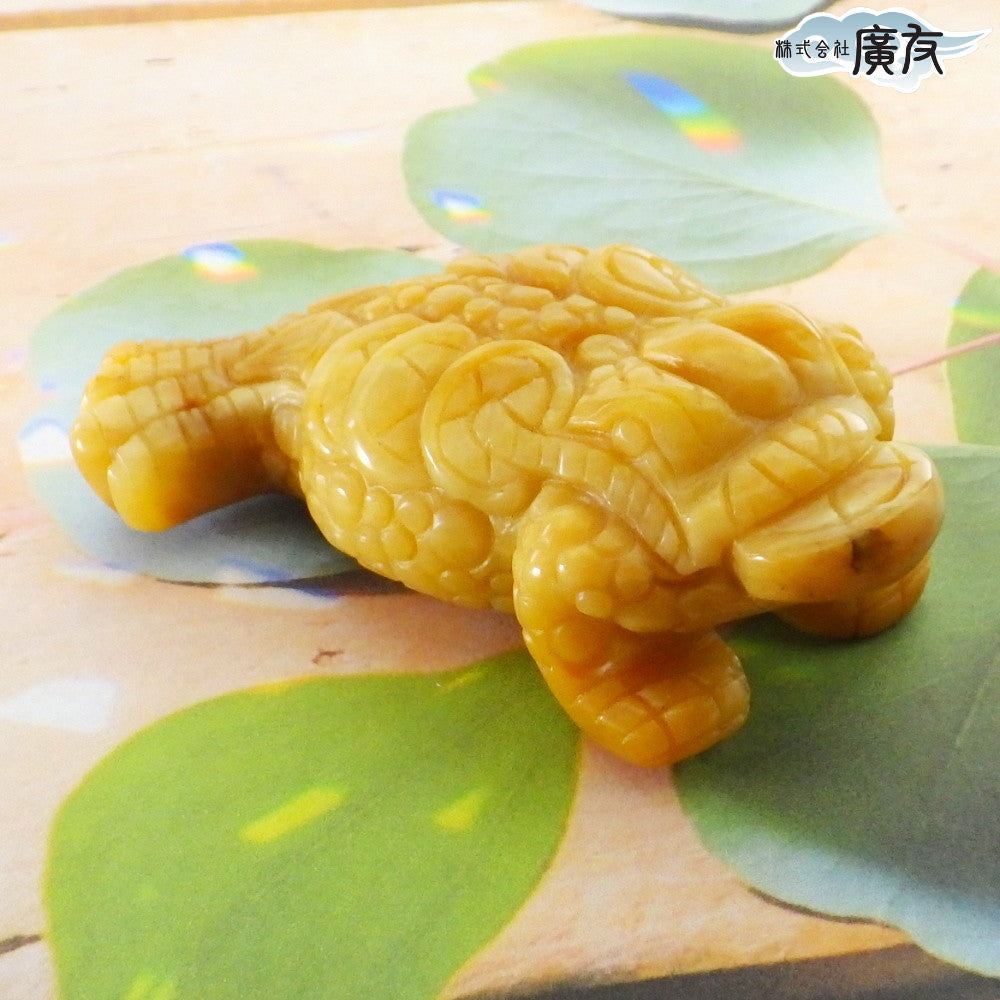 イエローアベンチュリン 三脚蛙E 現物販売