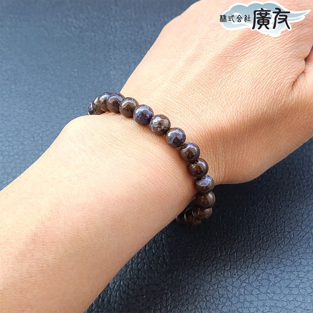 AA級ボルダーオパールブレスレット7mm【高級ケース付き】