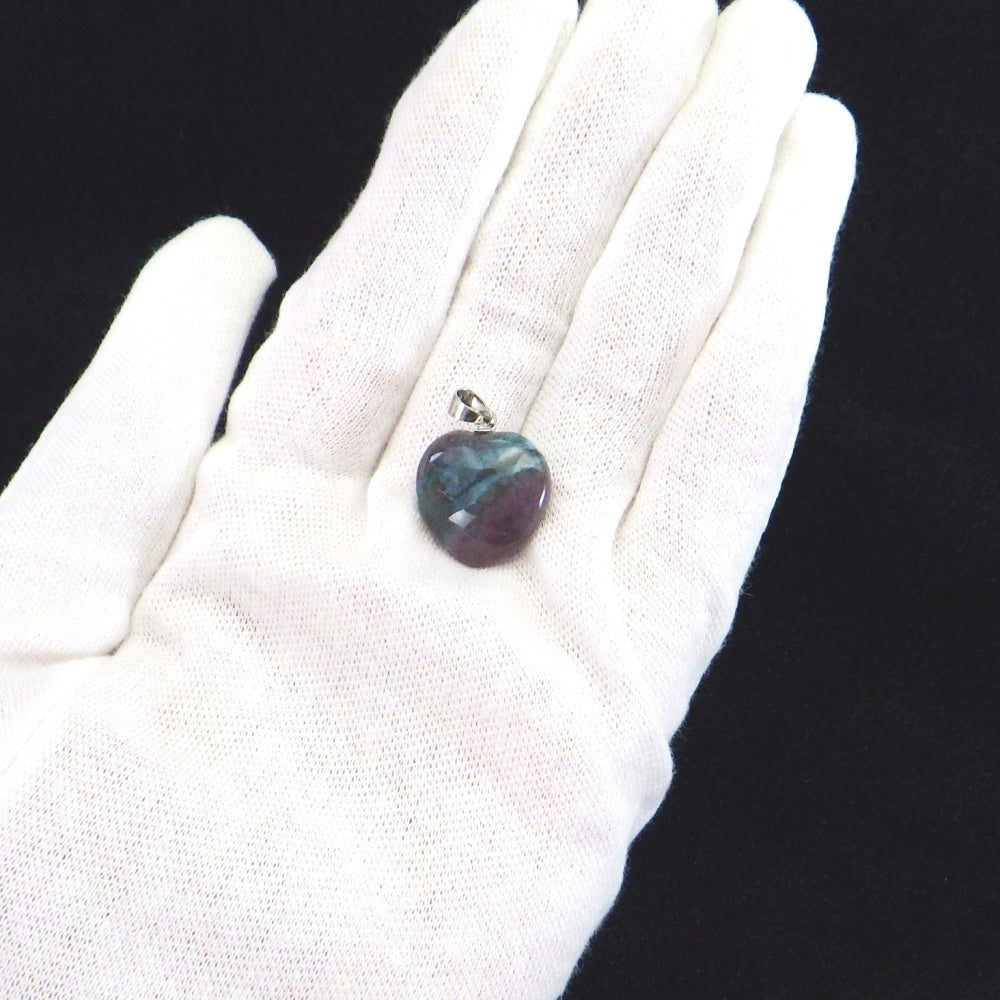 ハート型トップ (アゲート)グリーン