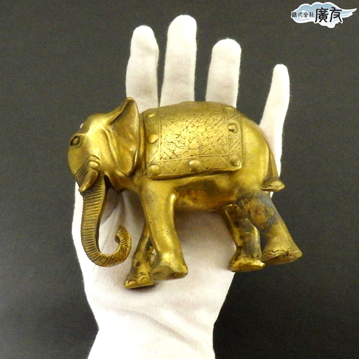 銅製 招財吉祥象 (Aタイプ)