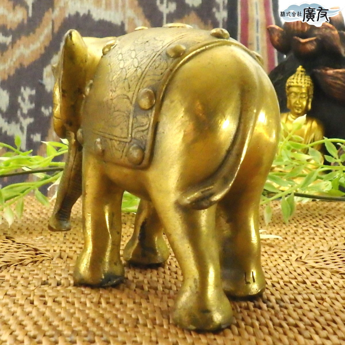 銅製 招財吉祥象 (Bタイプ)