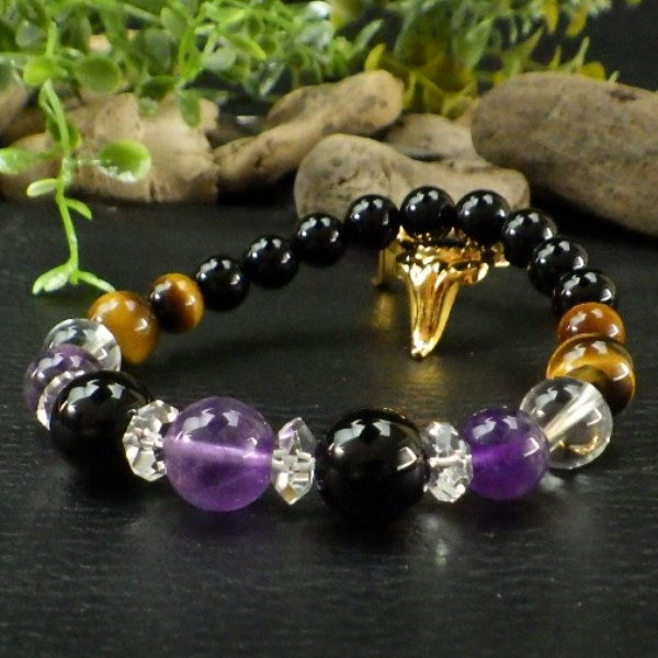 2月誕生石ブレスレット 2月生まれ メンズ ブレスレット○石の意味