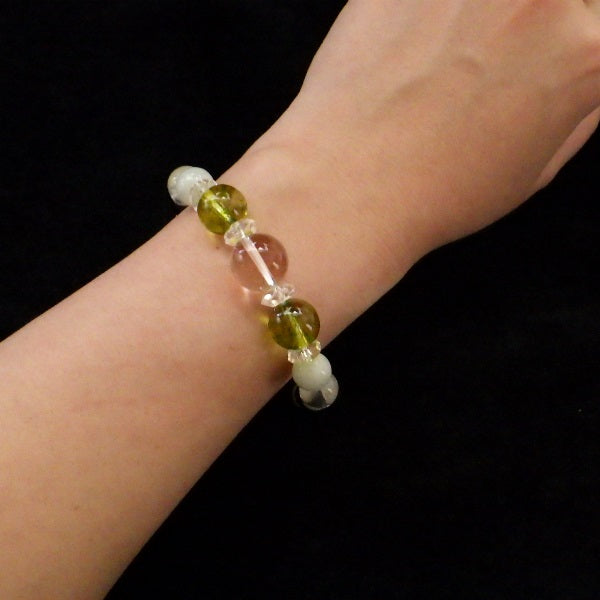 5月誕生石ブレスレット 5月生まれ メンズ ブレスレット●石の意味カード【紙箱付き】