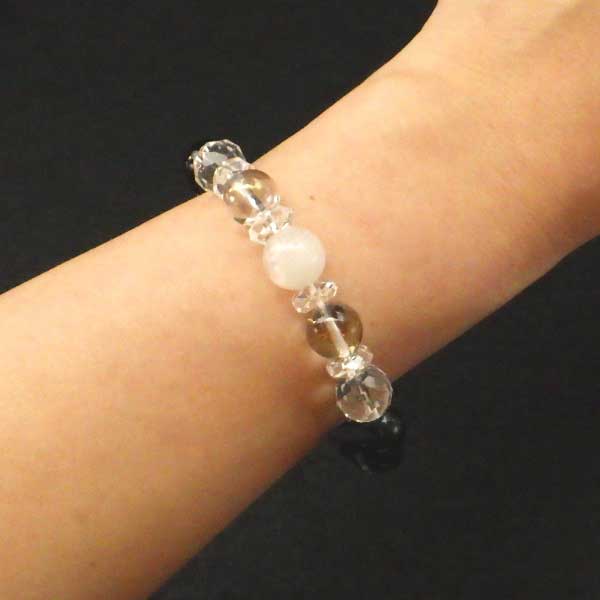 6月誕生石ブレスレット 6月生まれ メンズ ブレスレット●石の意味カード【紙箱付き】