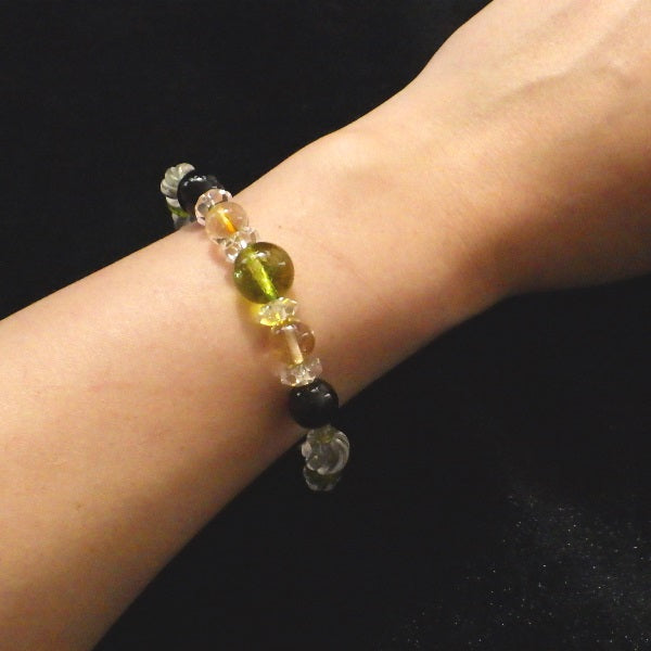 8月誕生石ブレスレット 8月生まれ メンズ ブレスレット●石の意味カード【紙箱付き】