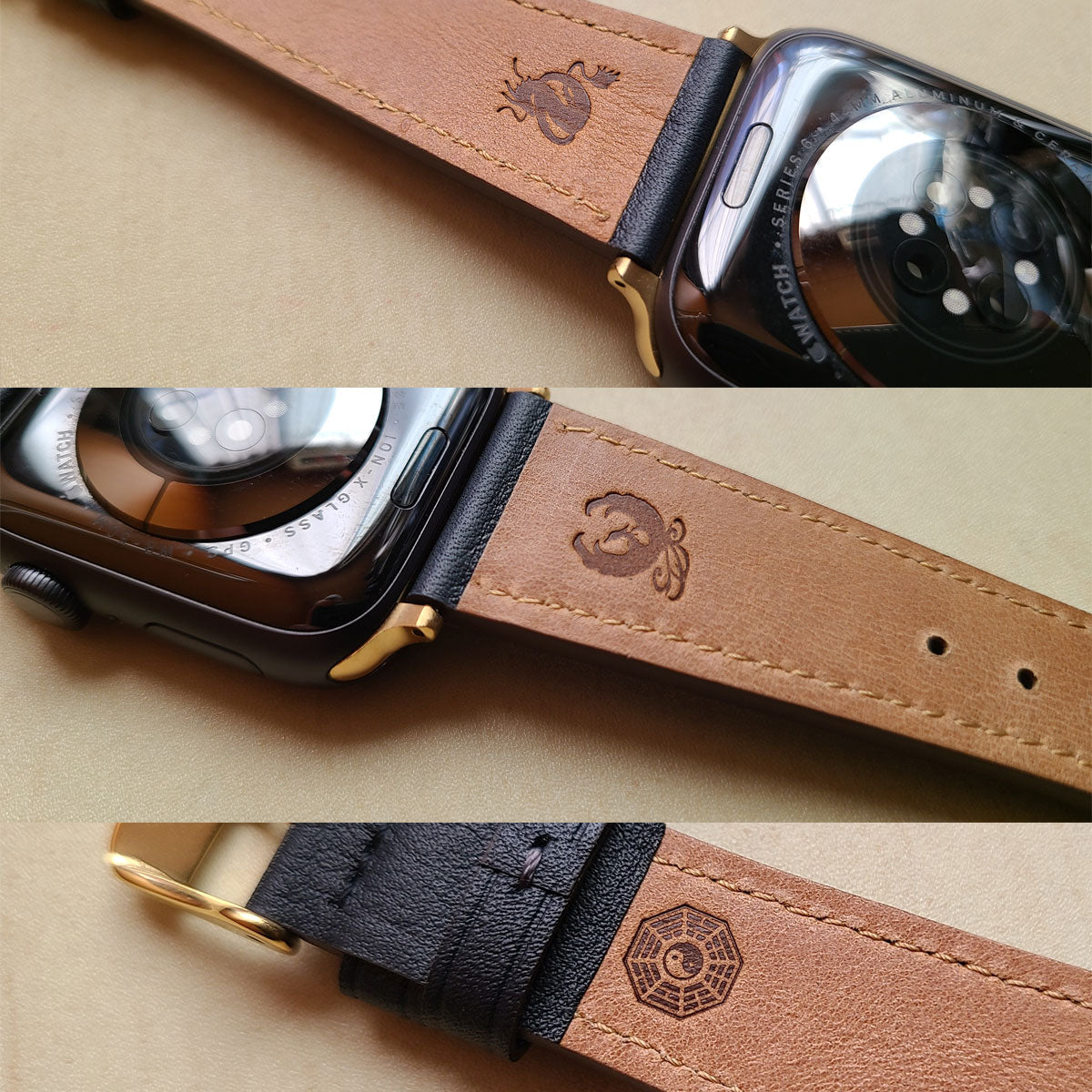 風水ぶちアゲバンド 本革 アップルウォッチ用