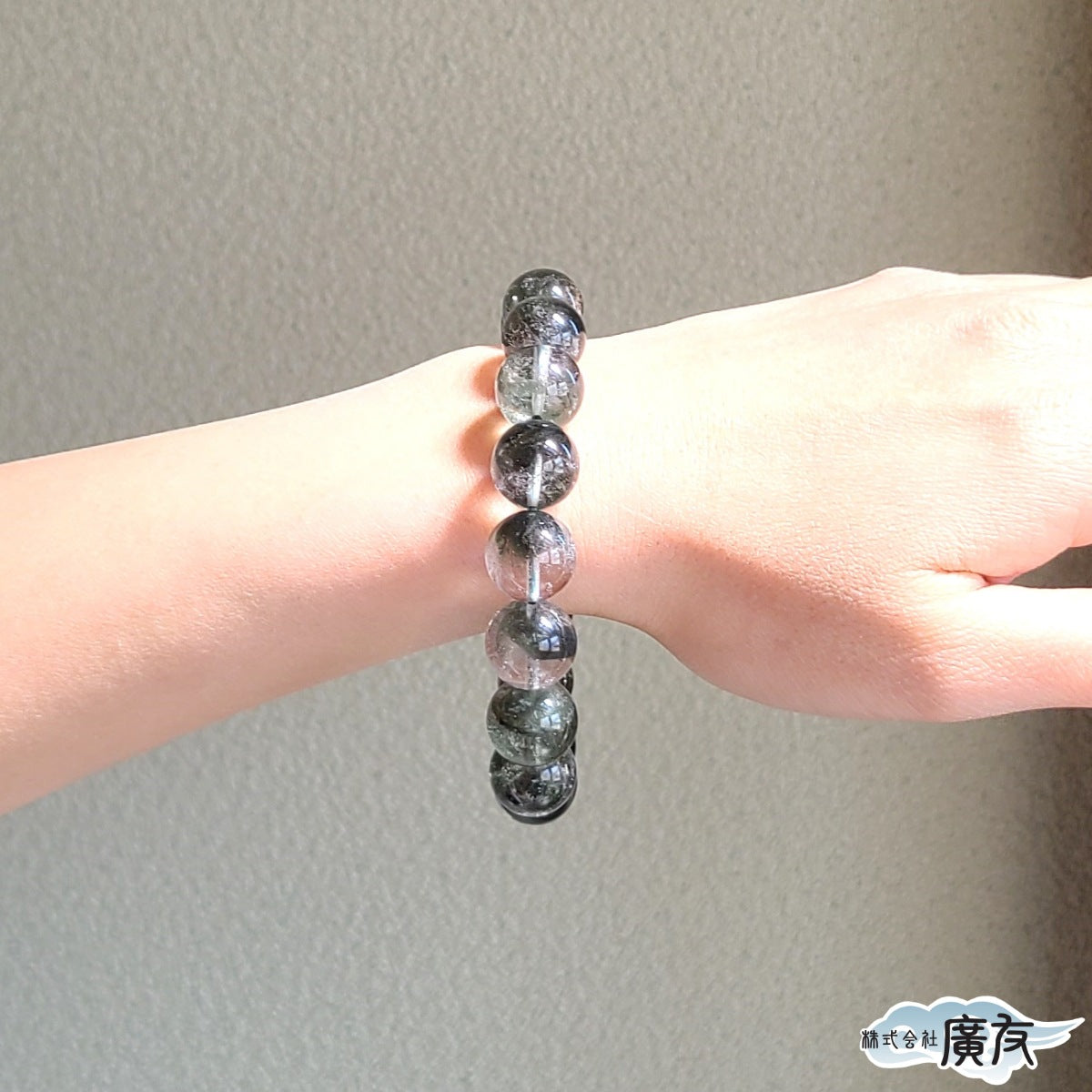 AAA級 グリーンガーデンクォーツ ブレスレット13mm【高級ケース付き】