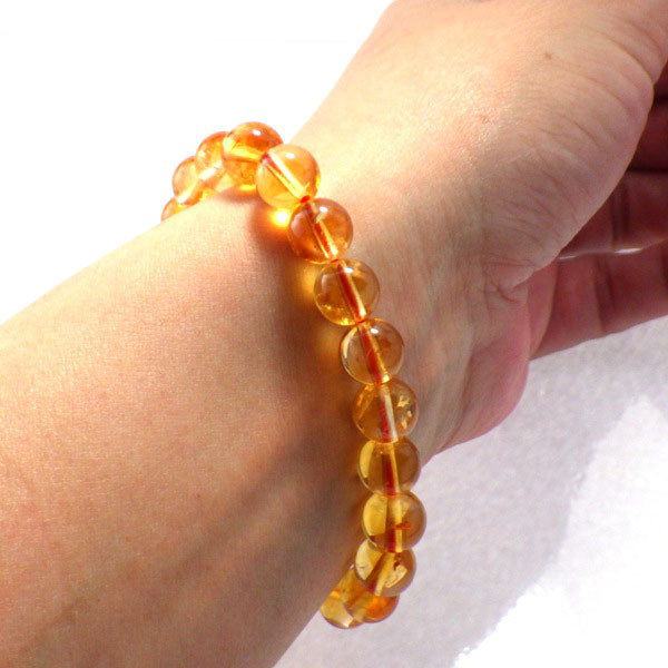 AAA級シトリンブレスレット8mm【高級ケース付き】【11月特価商品】
