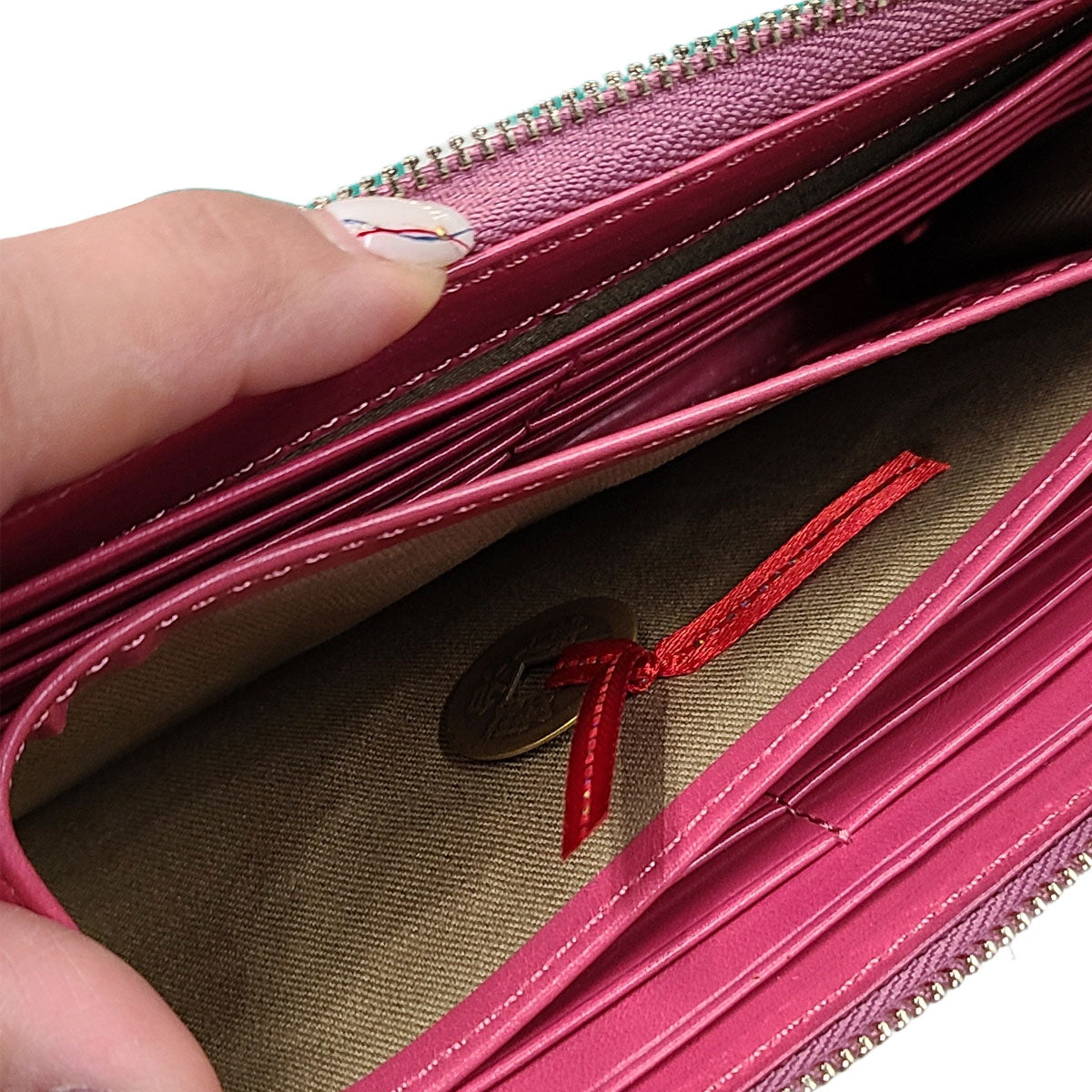 金運和合のお守り 金色巾着付