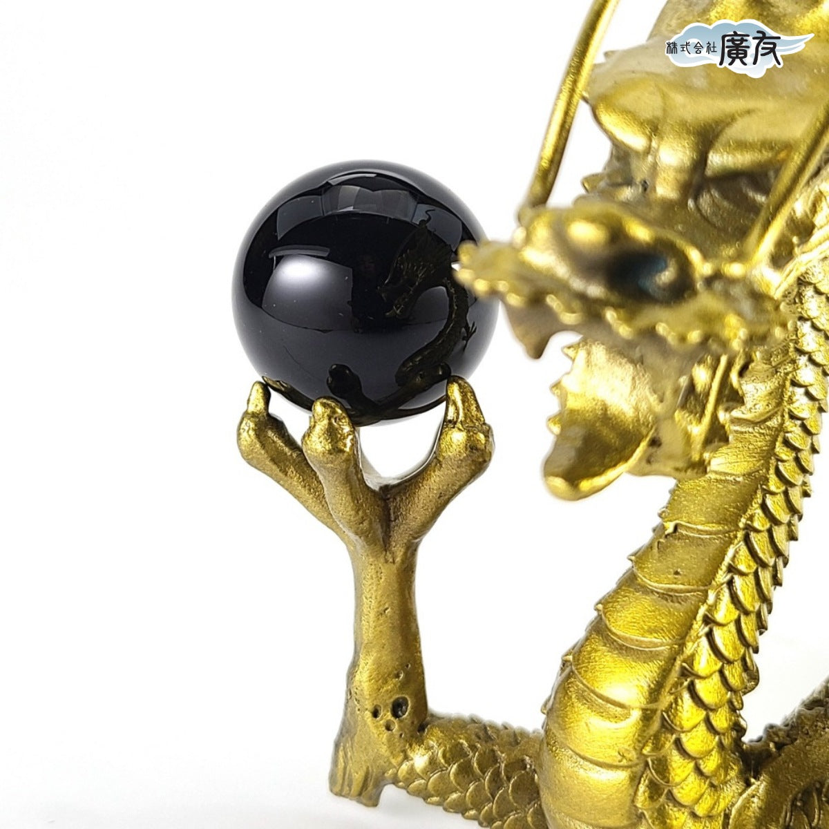 5個まとめ買いセット 合成クリスタル 30mm 丸玉 (4.モリオン色)【新商品】