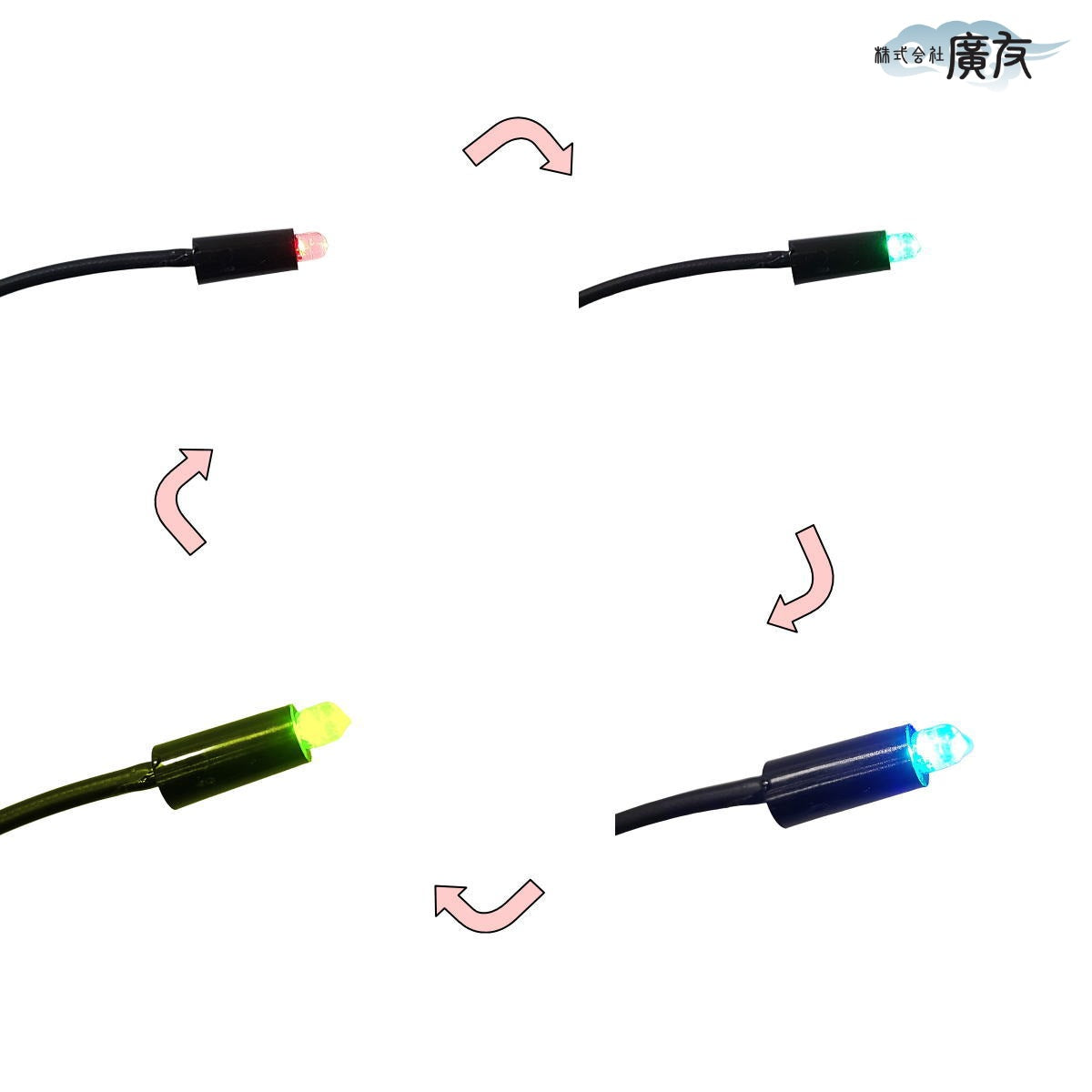 交換用ポンプ(モーター)USB LED1灯タイプ