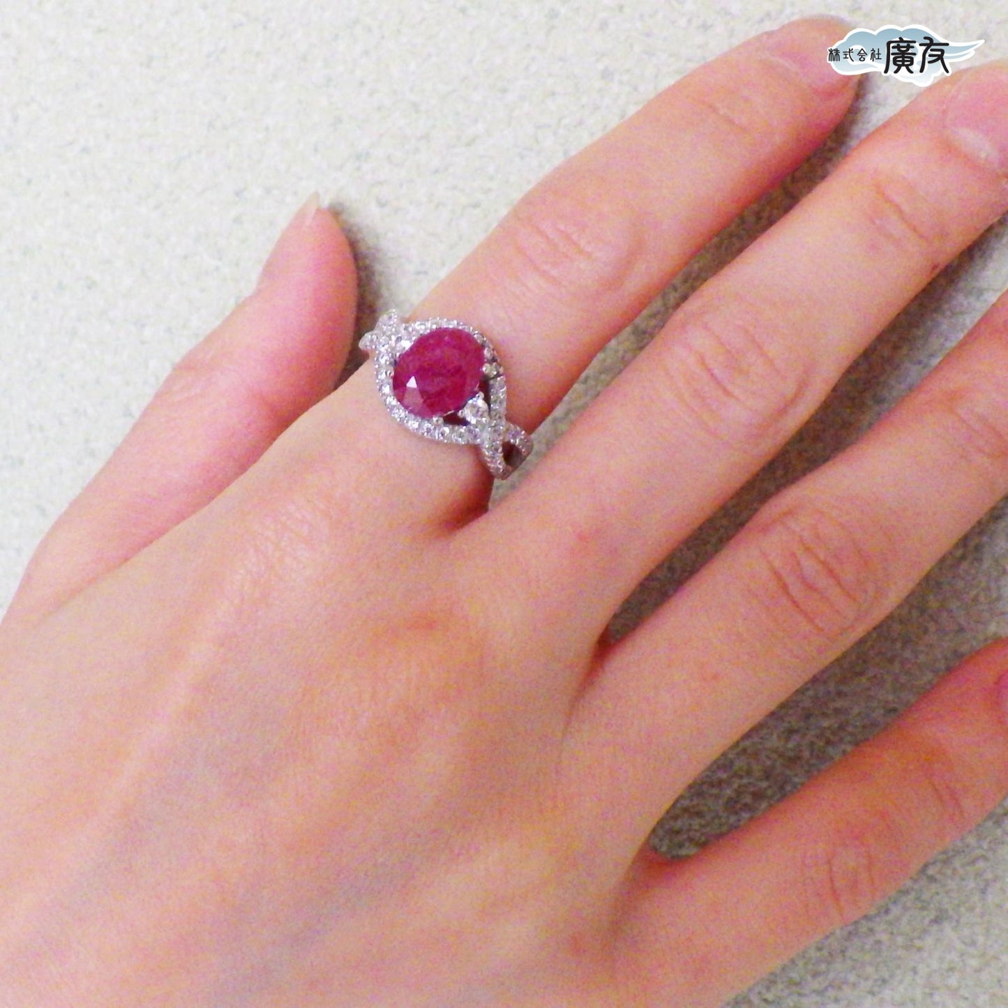 ルビー リング 指輪 波【新商品】