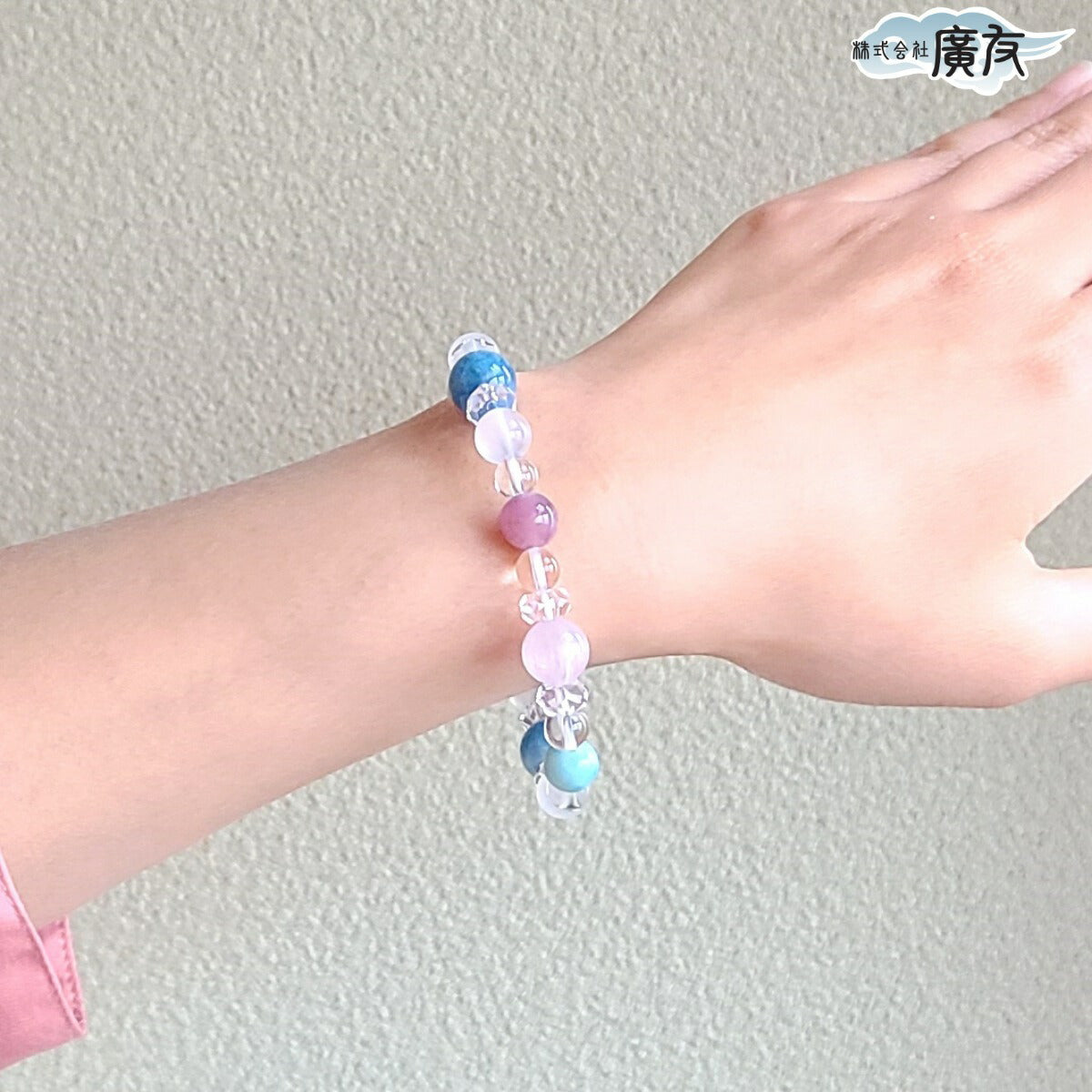 高級天然石使用 夫婦円満ブレスレット●石の意味カード付き【高級ケース付き】